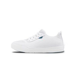 Womens 7 VESSI White Marble Weekend Classic Waterproof Technology Clean Sneakers